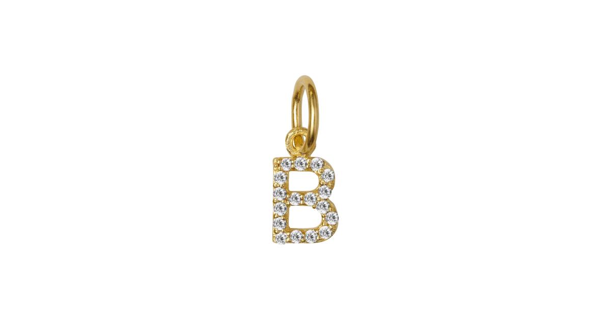 Pendant in gold plated silver - B / 1547-2-002Susanne Friis Bjørner ...